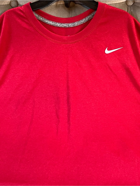 Nike Other - Nike Red Crew Dry Fit Sleeveless Top with White Swoosh
